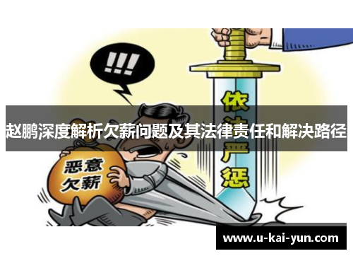 赵鹏深度解析欠薪问题及其法律责任和解决路径 赵鹏深度解析欠薪问题及其法律责任和解决路径